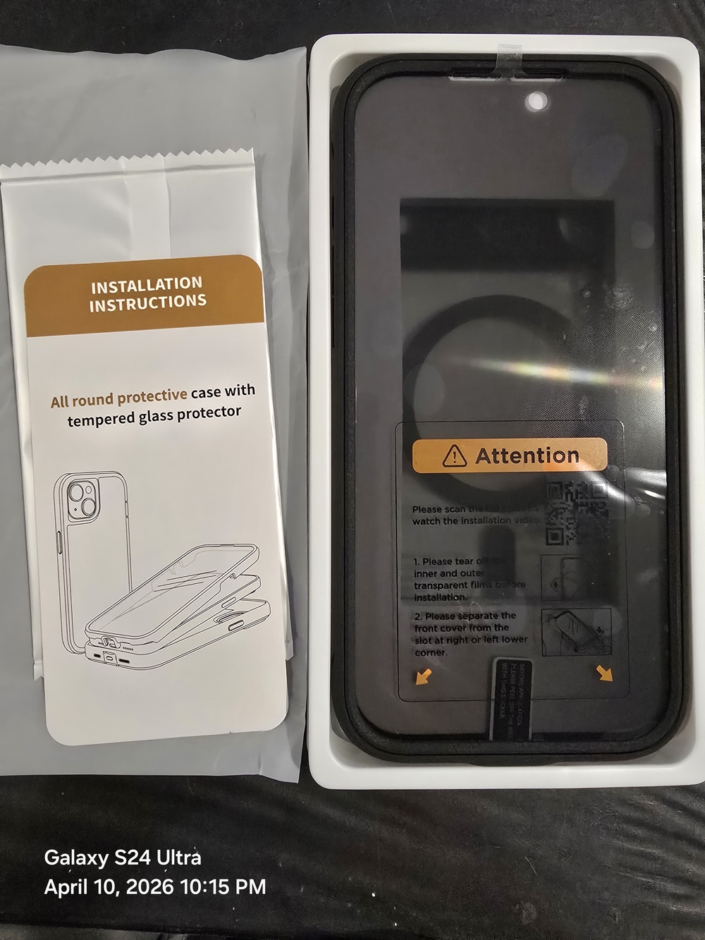 IPhone 17 PM Full-Cover Protective Case with Tempered Glass Screen